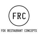 White and black circular logo showing Fox Restaurant Concepts as a successful Crunchtime restaurant customer lowering food costs 